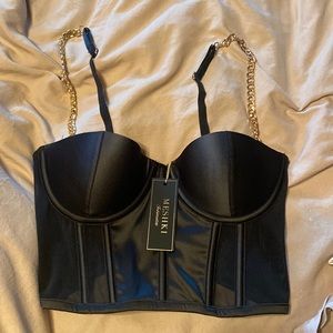 NWT meshki corset top size SMALL